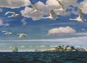 Arkady Rylov In the Blue Expanse France oil painting artist